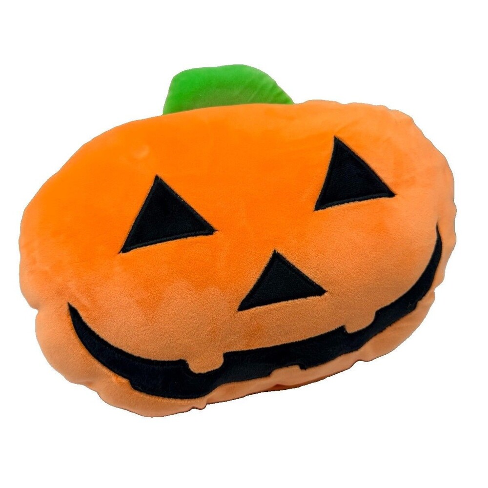 Teddy Mountain Stuffed Pumpkin Plush Orange Halloween Toy / Decor 14” Soft #0787